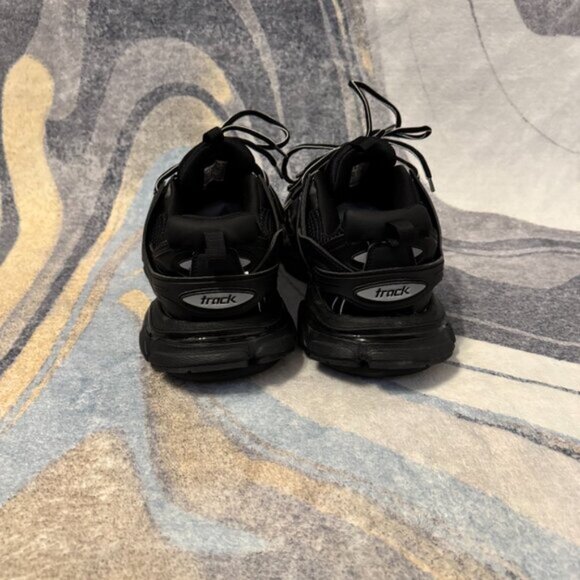 Balenciaga Track Sneaker Triple Black Mens Size 12 - Picture 4 of 7